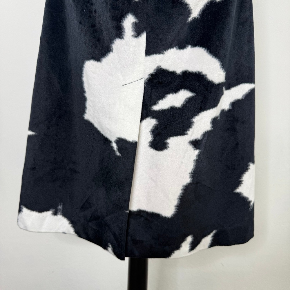 bebe Cow Print Faux Fur Skirt‎ Size 4 Y2K Western Glam Rodeo Night Out - Picture 6 of 13